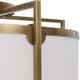 Uttermost® Colfax Antique Brass 3-Light Semi Flush-5
