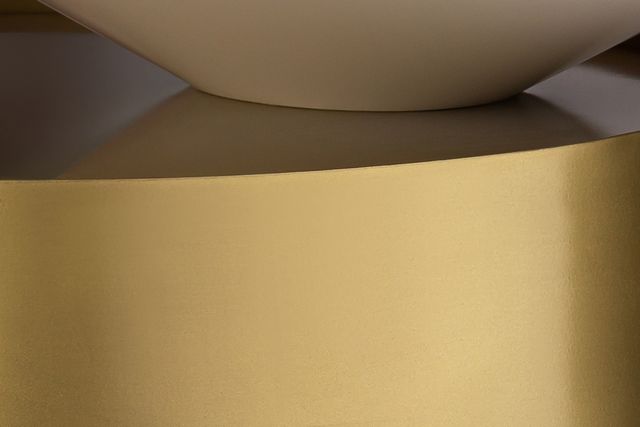 Meridian Furniture Damon White/Brass Coffee Table-3