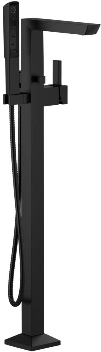 Brizo Vettis® Matte Black Single-Handle Floor Mount Tub Filler-0