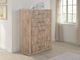International Furniture Direct Balam Stained White Chest-1