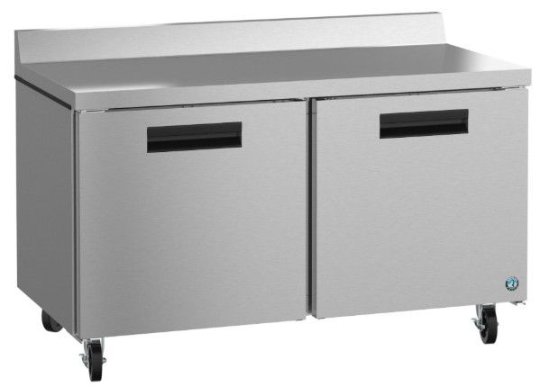 Hoshizaki Steelheart® 60" 17.6 Cu. Ft. Stainless Steel Two Section Worktop Refrigerator-2