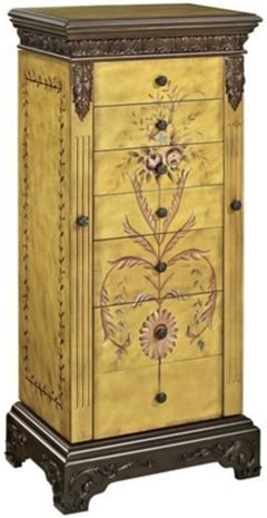 Powell® Masterpiece Brown/Gold Jewelry Armoire