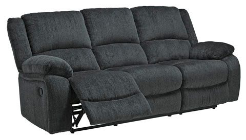 Signature Design by Ashley® Draycoll Slate Manual Reclining Sofa-3