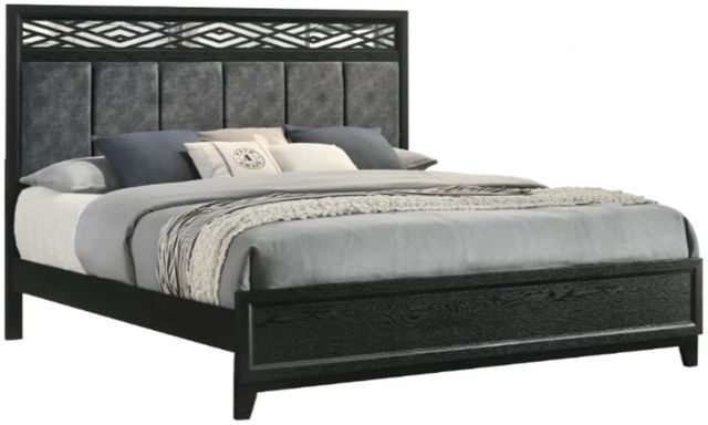 New Classic® Home Furnishings Obsidian Black Queen Panel Bed-0