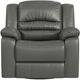 Elements International Marisol Aviarah Gray Manual Glider Swivel Recliner-2