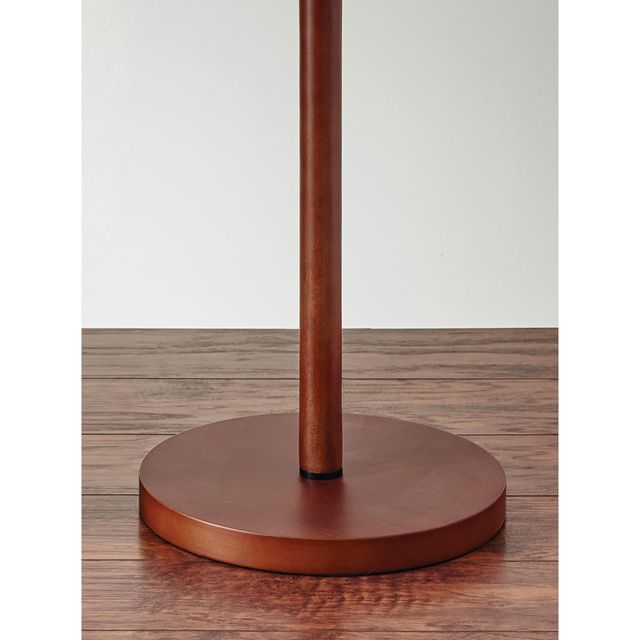 Adesso® Hamptons Walnut Wood Floor Lamp-1