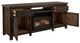 International Furniture Direct Dutton Brown 2-Drawer TV Stand-4