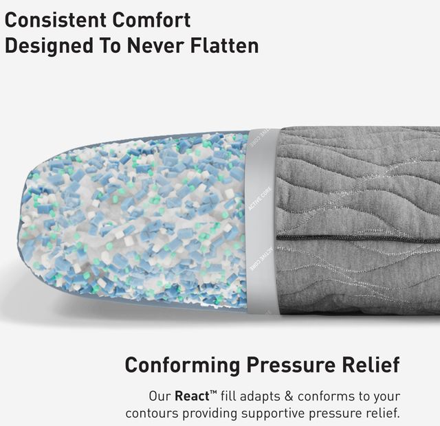 BEDGEAR® Aspen 0.0 Performance® Medium Standard Pillow-3