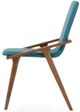 VIG Furniture Zeppelin 2-Piece Blue/Walnut Modern Dining Chair Set-3