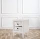 Mazin Furniture Pritti Foil White Nightstand-1