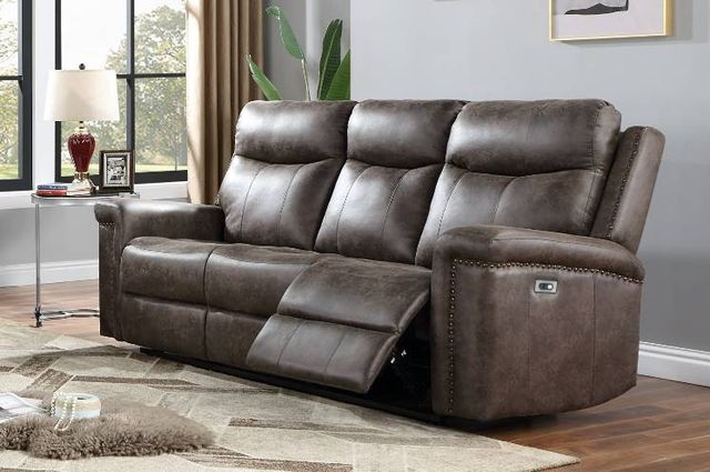 New Classic® Home Furnishings Quade Mocha Power Reclining Sofa-1