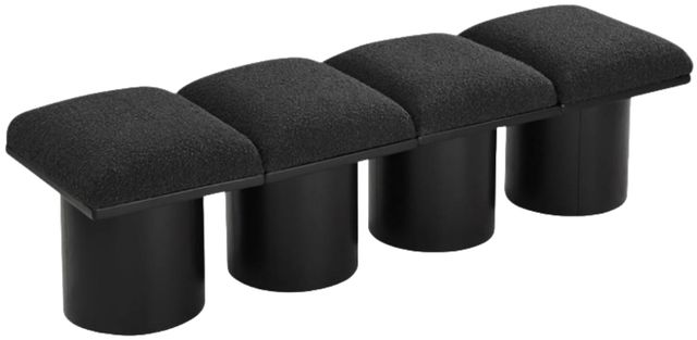 Meridian Furniture Pavilion 4-Piece Black 72" Modular Bench Set-0