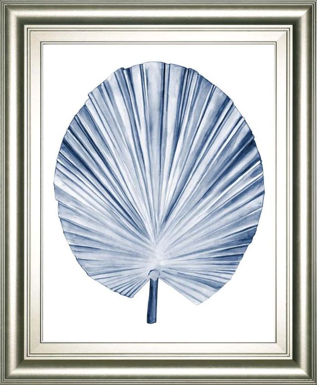 Classy Art Indigo Tropical Leaves IV by Megan Meagher Wall Art-0