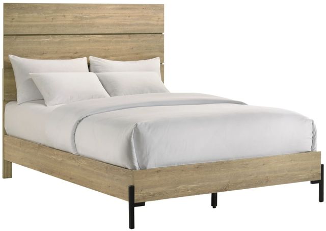Intercon Newhall Vintage Oak Melamine Youth Full Panel Bed-0