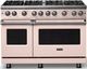 Viking® 5 Series 48" Blush Pro Style Gas (NG) Range with Polished Chrome Trim-0