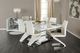 Furniture of America® Midvale 2-Piece Chrome/White Dining Side Chair Set-2