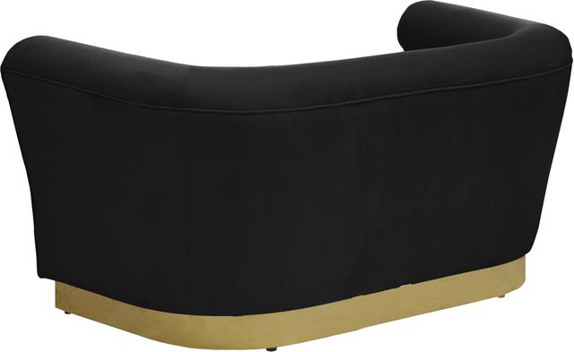 Meridian Furniture Bellini Black Velvet Loveseat-2