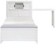 Homelegance® Sloane White Twin Bookcase Platform Bed-2