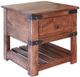 International Furniture Direct Parota Brown End Table-0