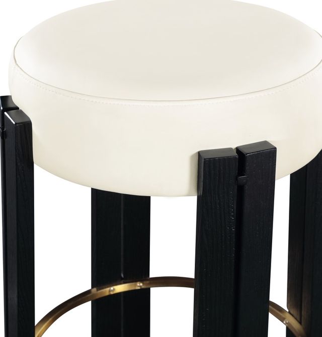 Meridian Furniture Harrison Cream/Black Counter Stool-3