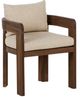 Four Hands Jackson Fabric/Wooden Outdoor Dining Chair-0