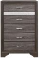 Homelegance® Luster Gray/Silver Glitter Chest-2