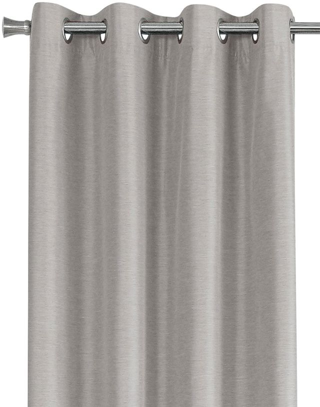 Monarch Specialties Inc. 2-Piece Silver 52" x 95" Solid Blackout Curtain Panel Set-3
