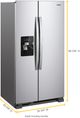 Whirlpool® 33" 21.4 Cu. Ft. Fingerprint Resistant Stainless Steel Side-by-Side Refrigerator-2