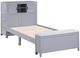Homelegance® Sloane Gray Twin Youth Bookcase Platform Bed with Hidden Desk, Stool and Storage Bench-1