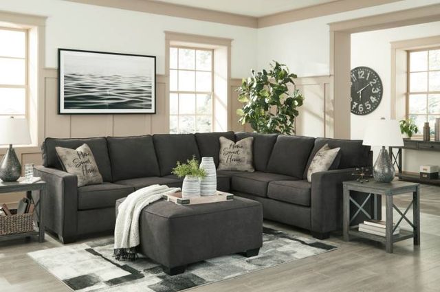 Signature Design by Ashley® Lucina 2-Piece Charcoal Living Room Set-3