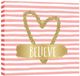 Classy Living Piece Believe in Gold Heart Whimsy Wall Art-0