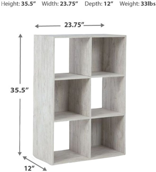 Signature Design by Ashley Paxberry EA1811-3X2 Six Cube Organizer - Thumbnail 5