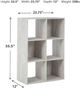 Signature Design by Ashley® Paxberry Whitewash Six Cube Organizer-1