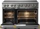 Viking® 5 Series 48" Stainless Steel Pro Style Induction Range with Brushed Brass Trim-1