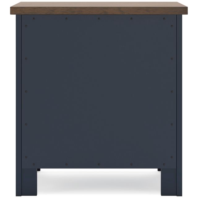 Signature Design by Ashley® Landocken Blue/Brown Nightstand-3