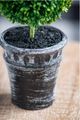 A & B Home 3-Piece Green Faux Single Ball-Shape Topiary with Black Pot Set-4