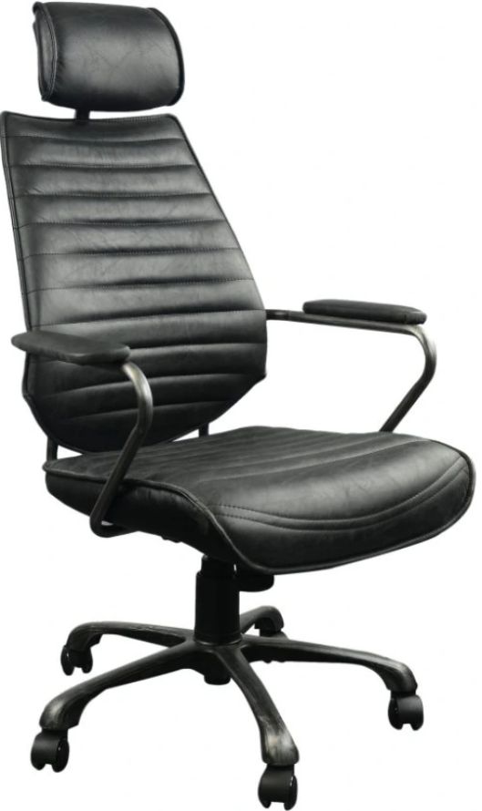 Moe's Home Collection Executive Black Swivel Office Chair-0