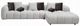 ACME Furniture Poma 2-Piece Ivory White Sectional-3