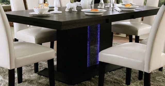 Furniture of America® Evangeline Black Dining Table-0