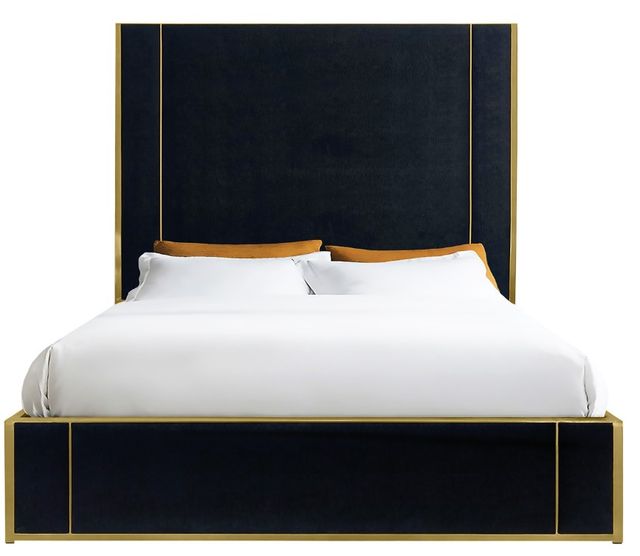 Wesley Allen Customizable Morgan King Upholstered Panel Bed-1