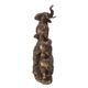 A & B Home Brown Elephant Family Statue-4