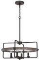 Cal® Lighting & Accessories Rawlins Black Smith Chandelier-0