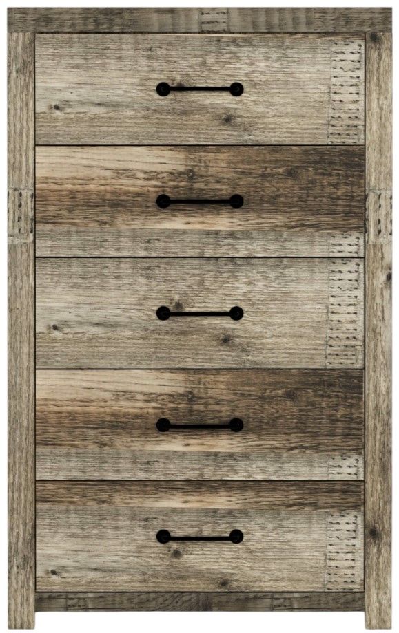 Perdue Woodworks 65,000 Essential Brown/Gray 32" 5-Drawer Chest-1