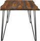 Coaster® Neve Sheesham Brown Dining Table with Gunmetal Legs-2