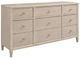 Riverside Furniture Carmella Pebble Oak 9-Drawer Dresser-0
