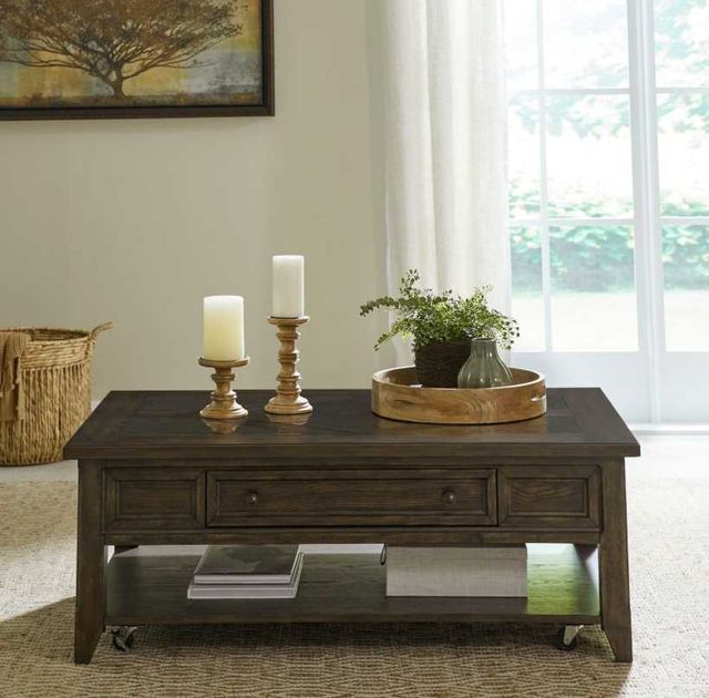Liberty Furniture Paradise Valley Saddle Brown Cocktail Table-1