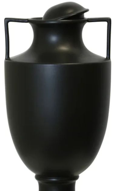 Stylecraft Dann Foley Lifestyle Black Bisque 9" Vase-1