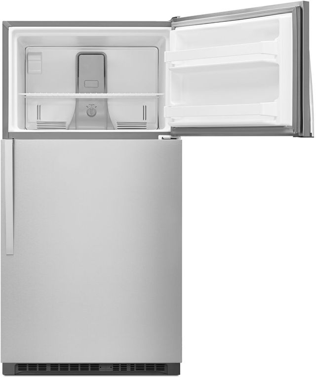 Whirlpool® 33 in. 20.5 Cu. Ft. Monochromatic Stainless Steel Top Freezer Refrigerator-5