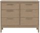 Whittier Wood® Furniture Bailey Almond 50" Low Dresser-2