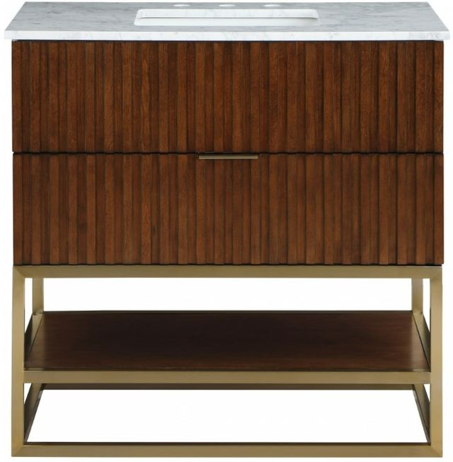 Meridian Furniture Monad Walnut 36" Bathroom Vanity-2